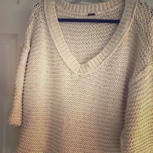Free People Cotton Knit Sweater